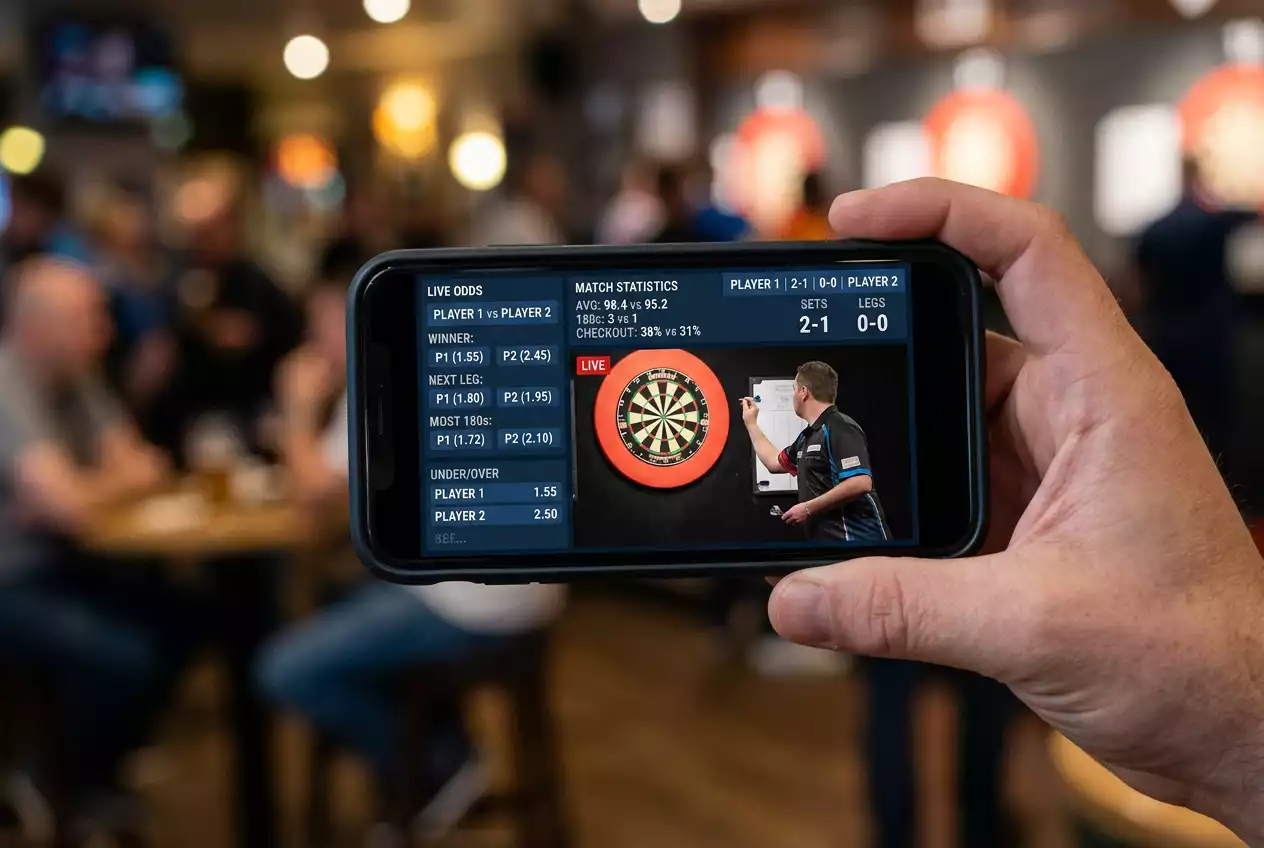 Darts Live Stream In-Play-Wetten 2026 – PDC Live-Übertragung im Vergleich