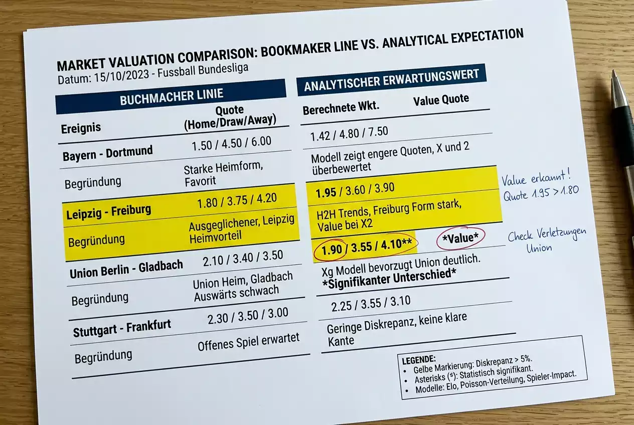 Value-Analyse bei Darts Over/Under Wetten – Identifikation von Fehlbewertungen der Buchmacher