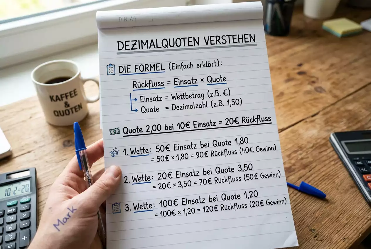 Dezimalquoten beim Darts verstehen – Berechnung, Gewinnermittlung und Quotenschlüssel für Anfänger