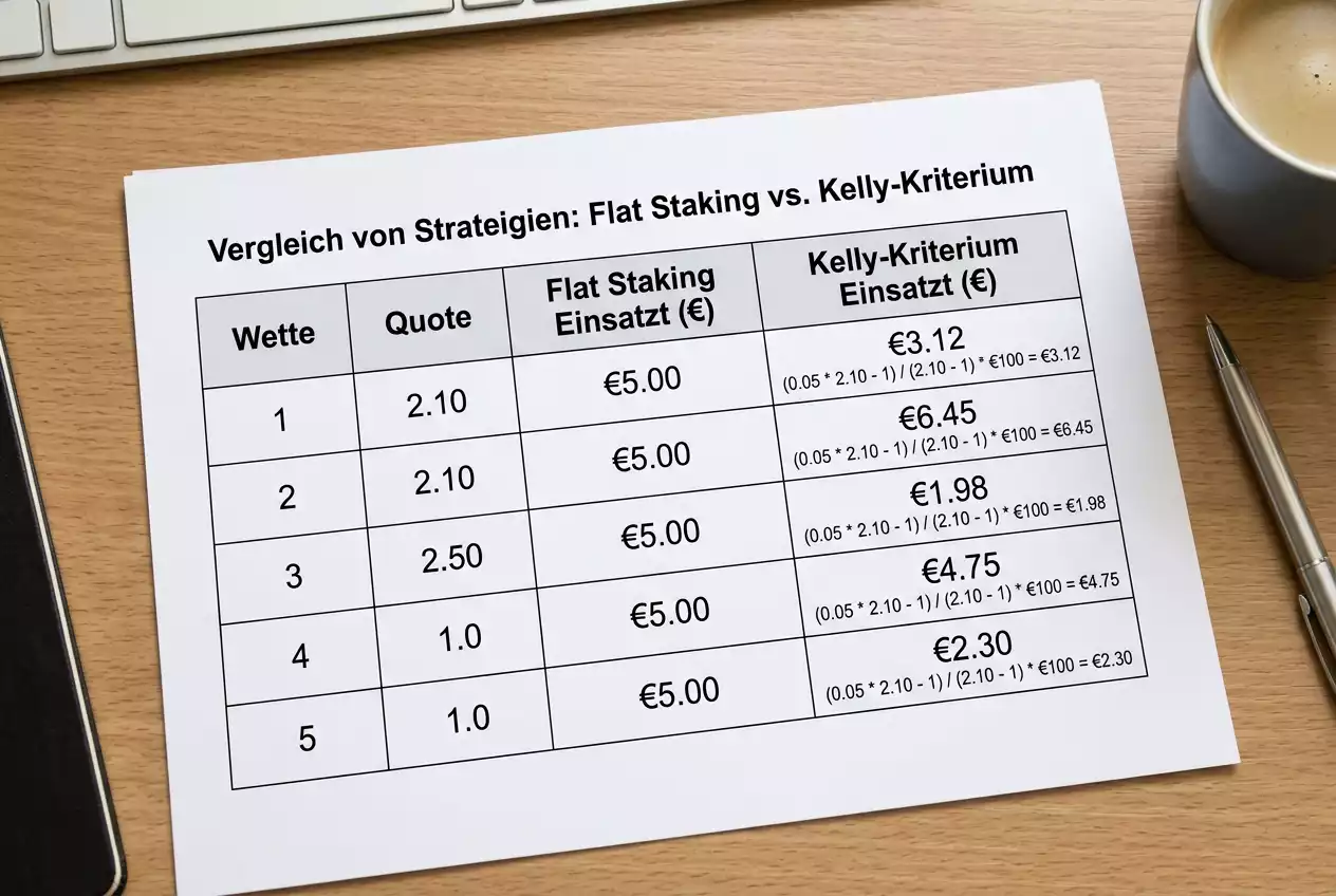 Staking-Systeme beim Darts Wetten: Flat Stakes und Kelly-Kriterium im Vergleich