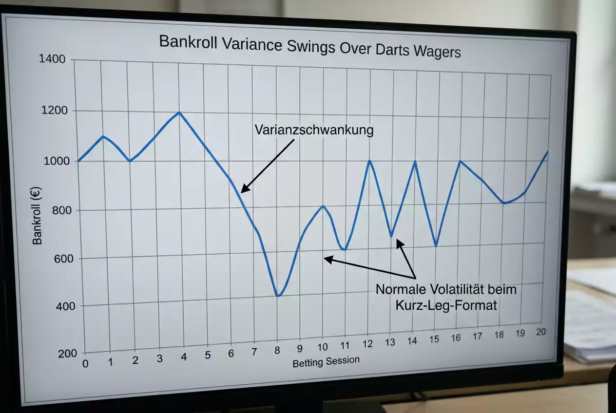 Varianz beim Darts Wetten im Kurz-Leg-Format: Statistischer Einfluss auf Bankroll-Schwankungen