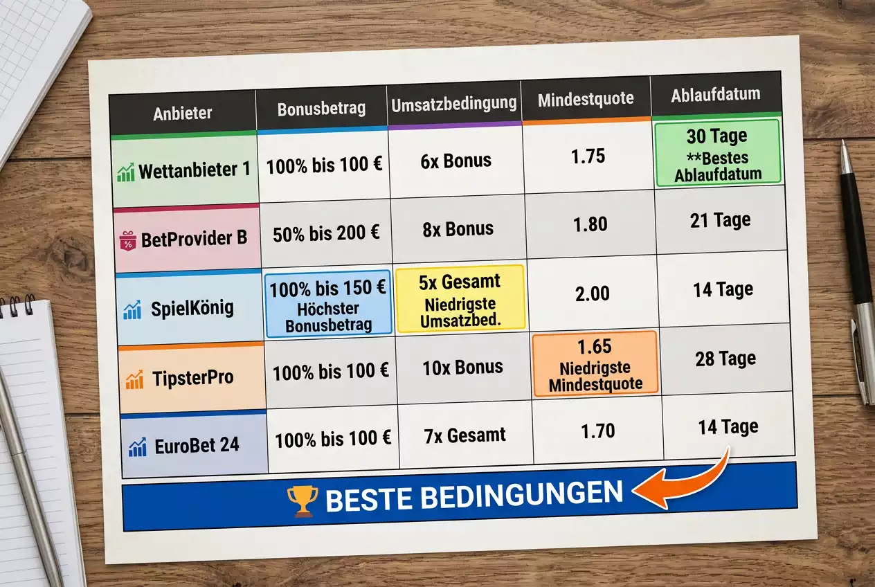 Vergleich Darts Wetten Bonus 2026 bei lizenzierten Anbietern – Kriterien für attraktive Bonusangebote