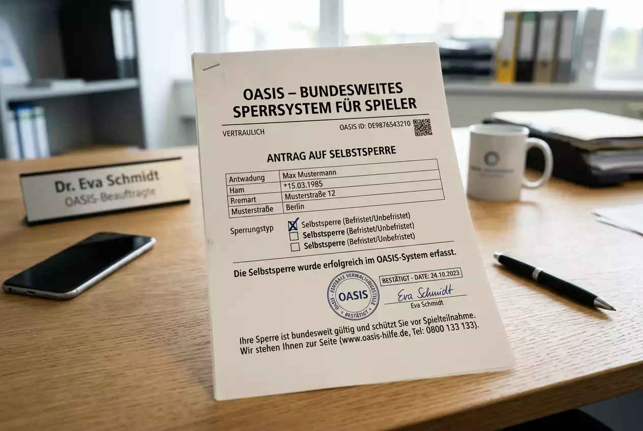 OASIS Selbstsperre Sportwetten – GGL Spielerschutz-Datenbank für Darts-Wetter erklärt