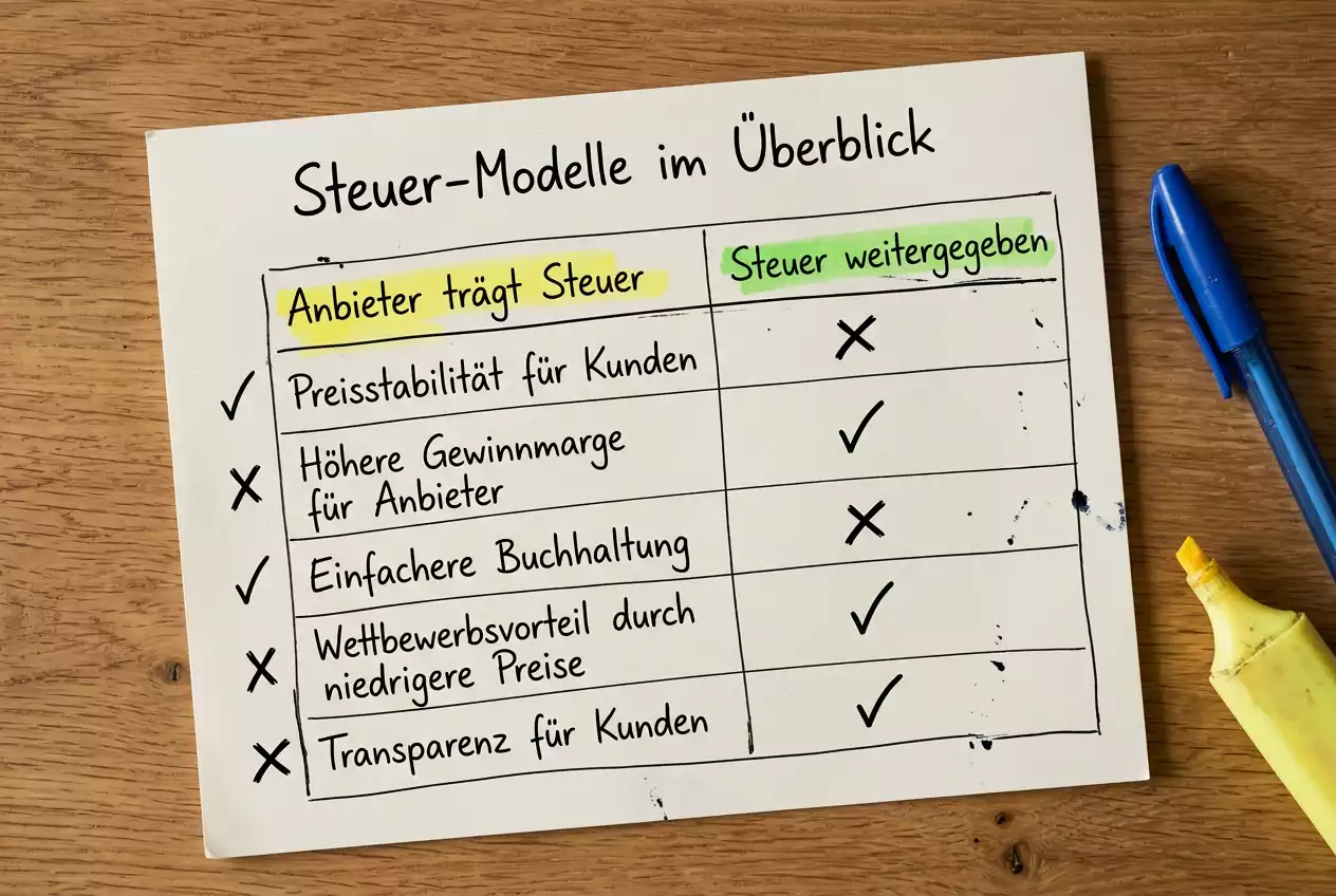 Vergleich von Darts-Wettanbietern in Deutschland nach Umgang mit der Wettsteuer – Modelle im Überblick