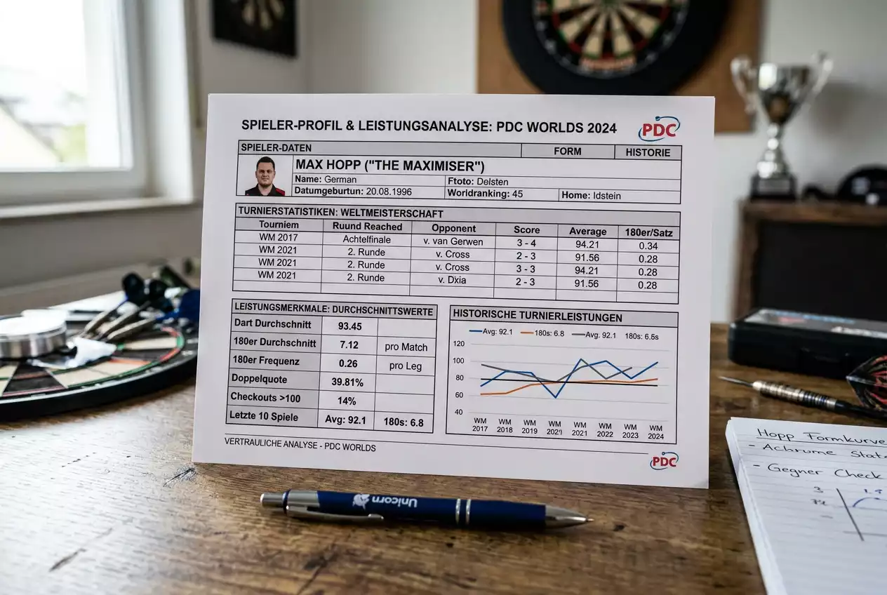PDC WM 2026 180er Wetten – Spielerprofile und Maximum-Frequenz für 180er-Märkte bei der Weltmeisterschaft