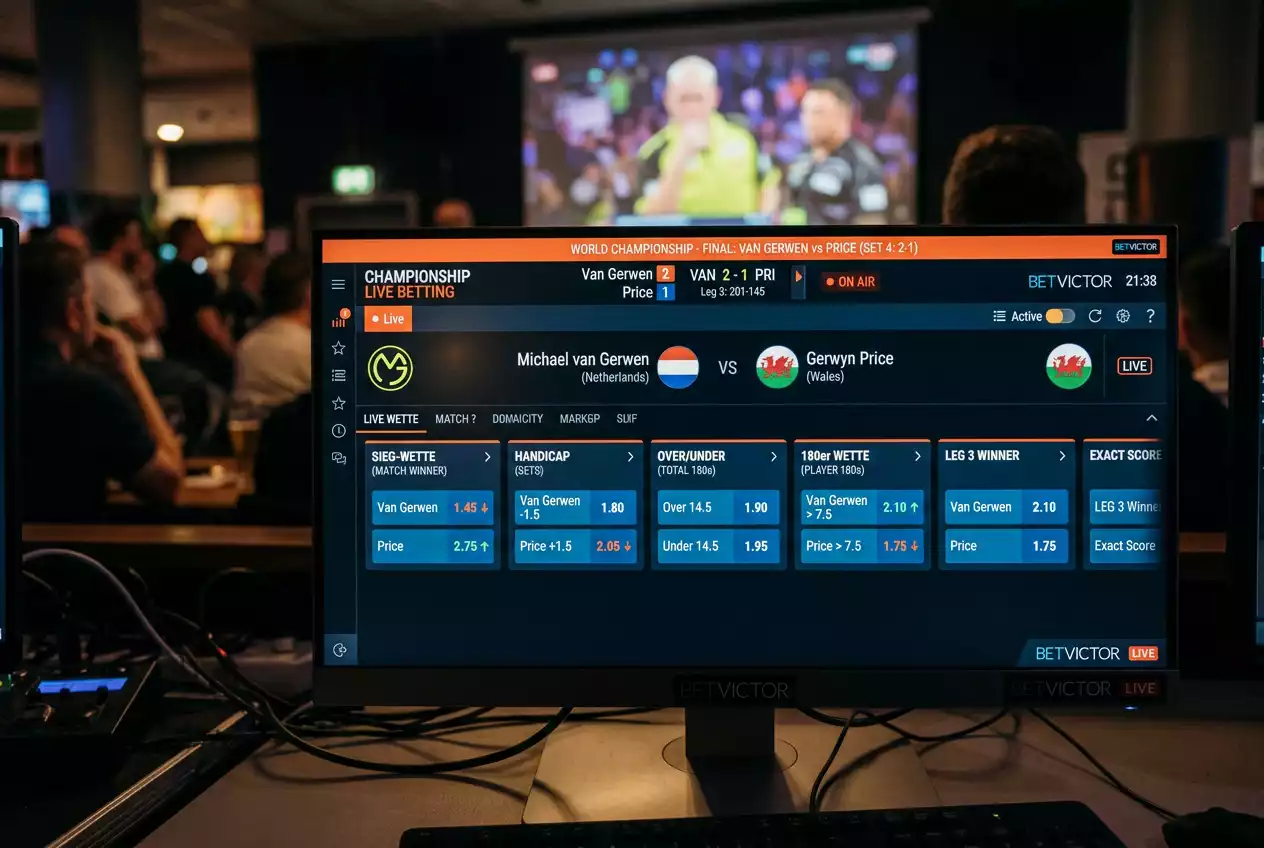 PDC WM 2026 Live-Wettmärkte – Beste In-Play-Märkte zur Darts Weltmeisterschaft im Überblick