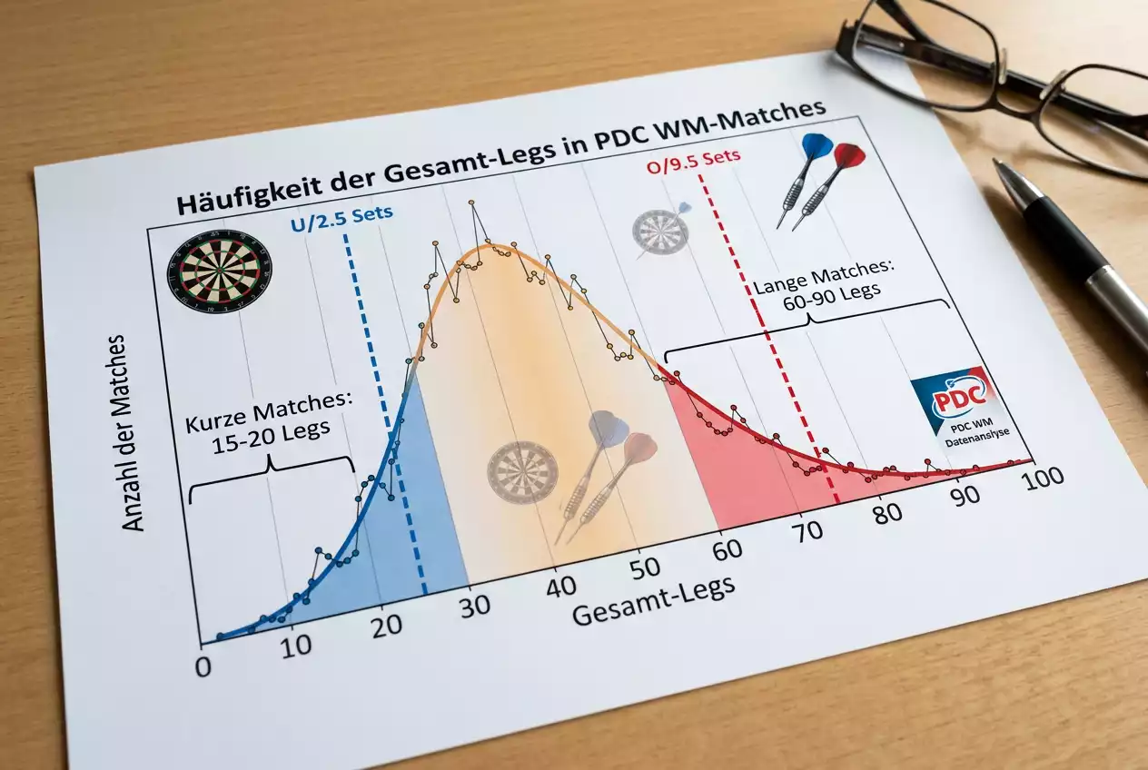 Over/Under-Wetten beim Darts WM Format: Varianz durch Set-Struktur und ihre Auswirkung auf Leg-Linien