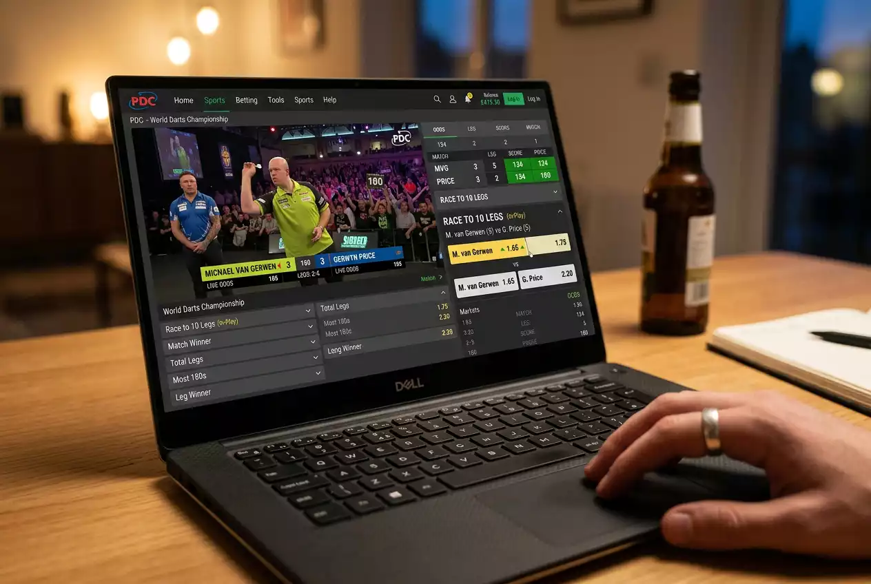 PDC Live-Einsatz beim Race-to-X Darts Wetten: Strategischer Marktzugang im In-Play